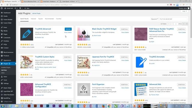 TinyMCE Advanced Wordpress Plugin смотреть онлайн