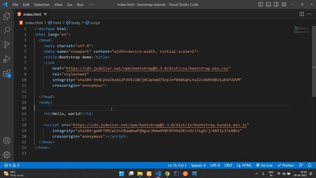 How to integrate bootstrap in html page in Hindi | Bootstrap tutorial in hindi смотреть онлайн