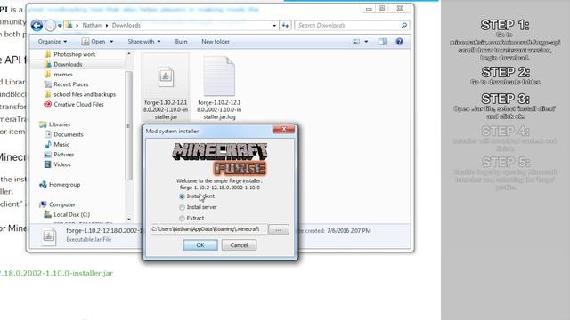 How To Install Forge for Minecraft 1.11.2 // 1.9 // 1.10 // Windows 7, 8 & 10 + Download смотреть онлайн