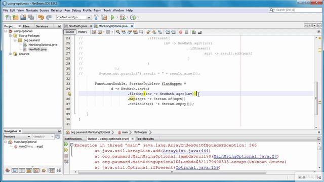 74 Live Coding Analyzing the Optional flatMapper смотреть онлайн