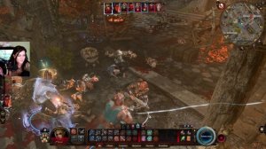 Девушка стримит Baldur's Gate 3 #baldursgate3  #bg3 #baldersgate3