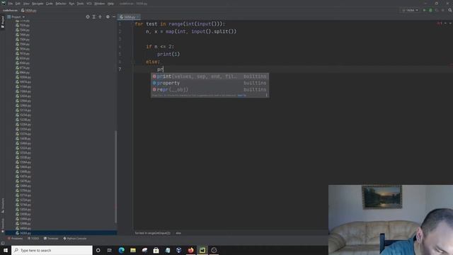 Решение задачи «1426A. Номер этажа» с сайта codeforces.com на python смотреть онлайн