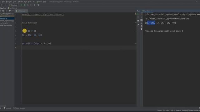 16 Zip function in python смотреть онлайн