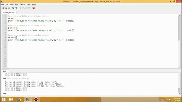 Python Programming Tutorial no.2 (Integers, floats, complex numbers and strings) смотреть онлайн