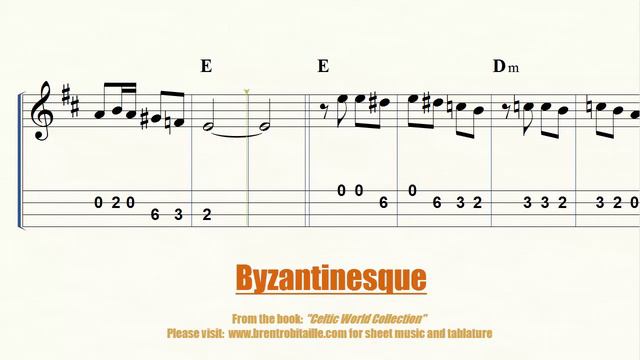 Mandolin - Violin - Byzantinesque Sheet Music And Tablature World Music