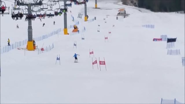 Boštjan Kotar trening veleslalom test Fischer smuči Kranjska Gora, februar 2017 смотреть онлайн