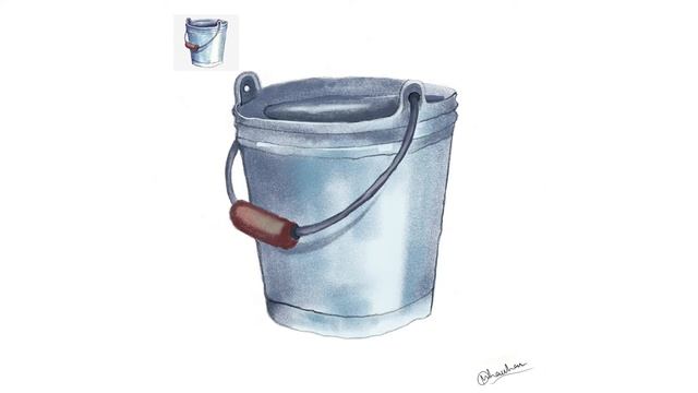 Adobe Fresco Drawing | Pixel Brush Illustration | Steel Bucket ? смотреть онлайн