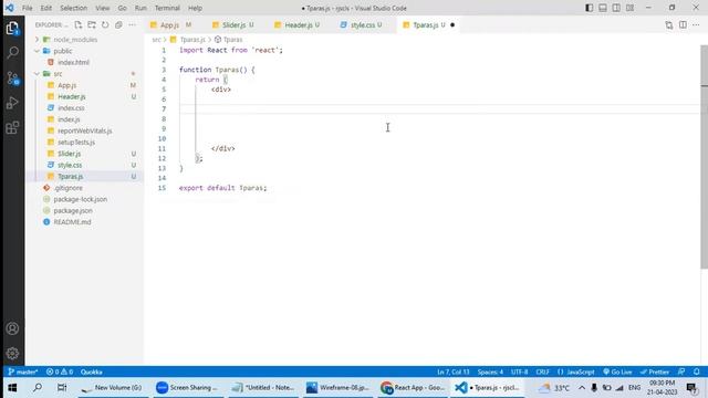 Basic layout development in React js смотреть онлайн
