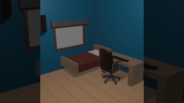 Мало полигональная комната (on blender) смотреть онлайн