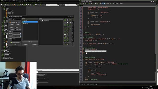 Recreating Super Mario Bros in GameMaker Ep07 | Death animation смотреть онлайн