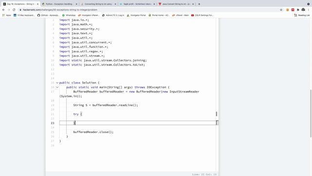 Day 16 - Exception Handling Converting String to Integer with Python Code (HackerRank Solution) смотреть онлайн