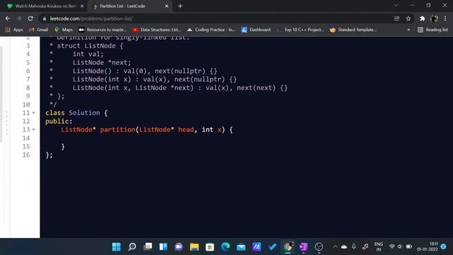 86. Partition List Leetcode/ Explanation and C++ code смотреть онлайн