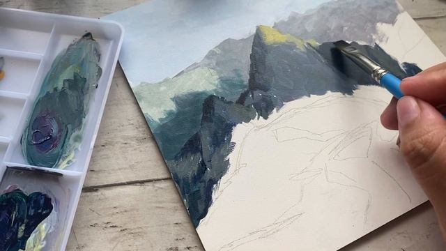 Sketchbox SPECIAL EDITION Landscapes box 2022! ✨ Acrylic Paint ✨ смотреть онлайн