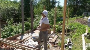 Строим баню засыпную из опилок.  Часть 1.Бютжетный вариант