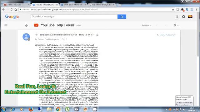 How to Fix 500 Internal Server Error on Youtube Channel - Monkey Error смотреть онлайн