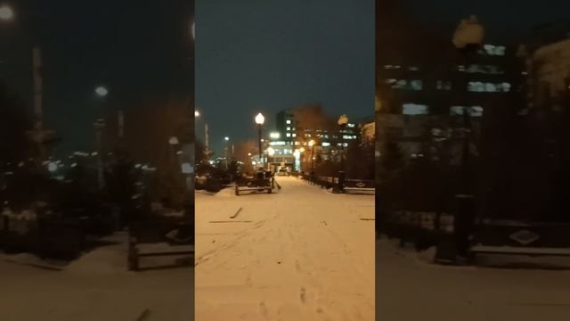 Вечерний вид Иркутска. 1.11.2023. Иркутск. смотреть онлайн