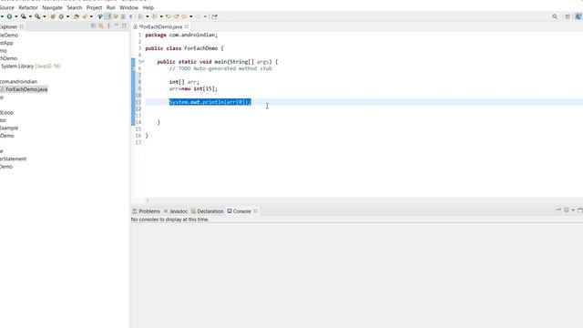Core Java 34) For Each Loop (Enhanced for loop) Example in Java | Java Tutorials | AndroIndian смотреть онлайн