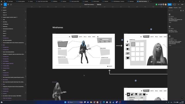 UI/UX Battlepass Challenge | STAGE 2: Drafts & Wireframes