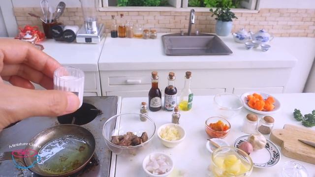 Canadian BEEF STEW | MINI Food TOYS Kitchen PLAY Set | เล่นครัวของเล่น | MAIN Dapur MAINAN