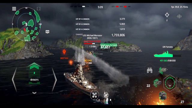 IJN Yamato - 7k/Gold Still worth or not!! - 2.3M damage Online gameplay - Modern Warships смотреть онлайн