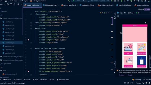 Android project | Lanudry App in android Studio | 18254 | #android #xml #java #bscs7m смотреть онлайн