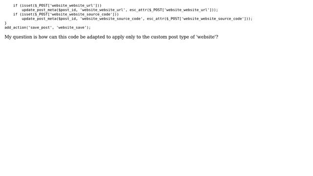 Wordpress: Adding custom meta boxes to specified custom post type смотреть онлайн