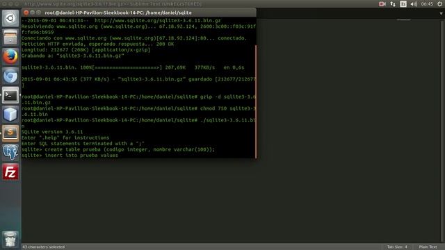 Instalación SQLITE linux Ubuntu смотреть онлайн