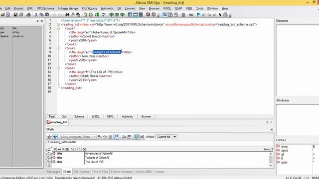 XPath in XML смотреть онлайн