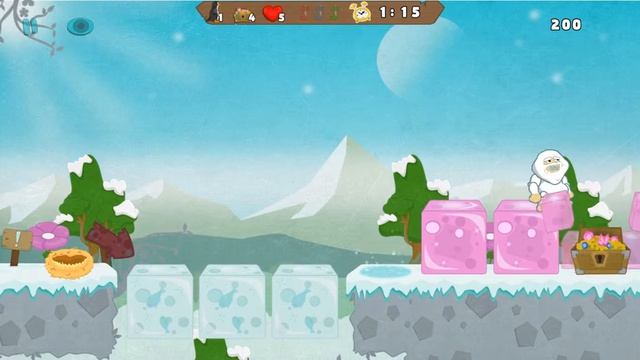 Yeti Adventure kid mode 12 lvl смотреть онлайн