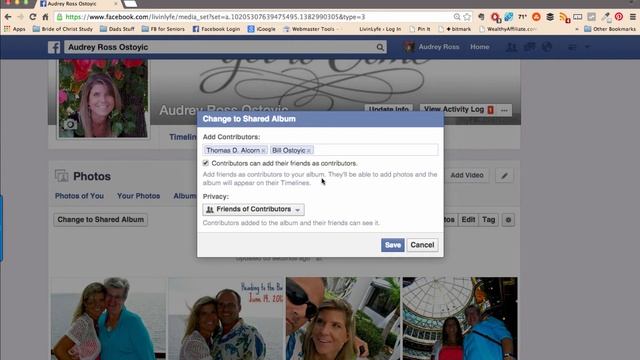 Facebook Photo Album - Allow multiple people add images to a shared album смотреть онлайн