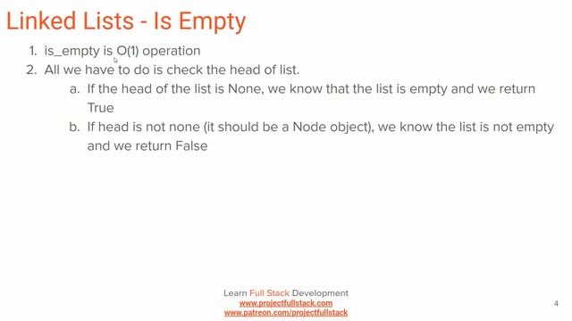 Python Data Structures - Linked Lists 6 - Size and Is Empty смотреть онлайн