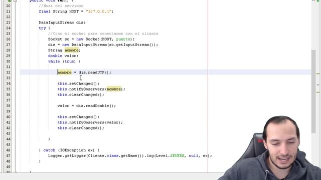 Ejercicios Java - Sockets #6 - Pasando objetos con sockets y observables смотреть онлайн