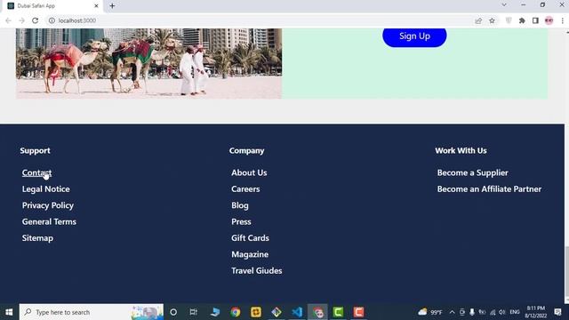 Dubai desert safari application with React JS : #11 - Footer Part 1 смотреть онлайн