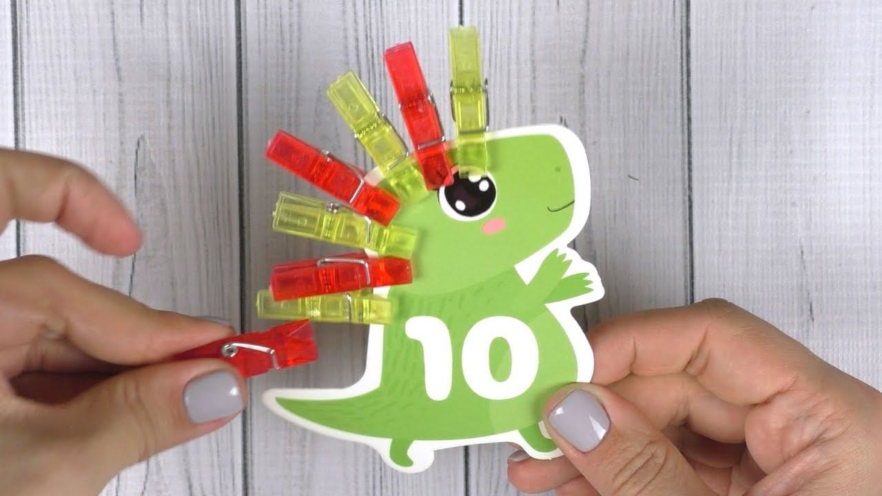 Игра с прищепками «Цвета и цифры» смотреть онлайн