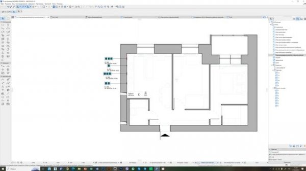 14 Графическая замена мебели контур серый в ARCHICAD 25