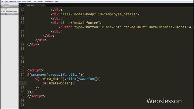 PHP Ajax Display Dynamic MySQL Data in Bootstrap Modal YouTube смотреть онлайн