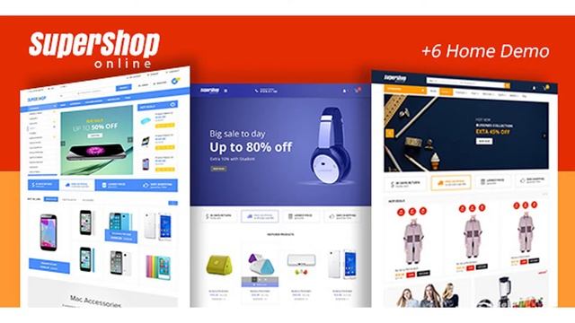 Super Shop - Market Store RTL Responsive WooCommerce WordPress Theme | Themeforest Website смотреть онлайн