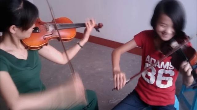 Me (Wenwen Han) And Violin Teacher