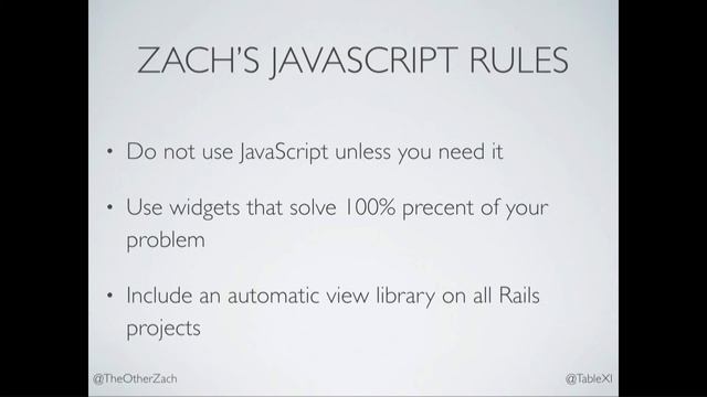 RailsClub 2016 Zach Briggs: JavaScript for Rails Devs смотреть онлайн
