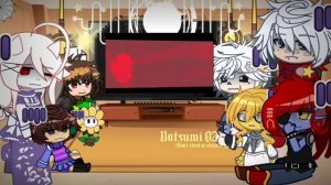 •[ Part 1/2 ] l| Undertale react to Insanity sans |l Undertale l| Gacha ! Blood / Gore warning ! •