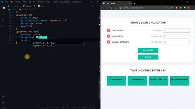 Simple Loan Calculator | Vanilla JS Project смотреть онлайн
