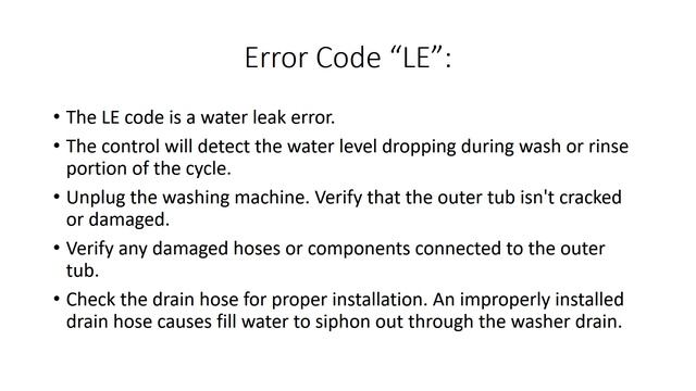 LE Error Code SOLVED!!! Samsung Top Loading Washer Washing Machine смотреть онлайн