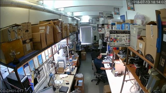 Купольная HD-камера CO-DH01-017. Офис день. смотреть онлайн