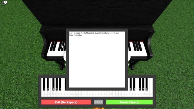 How to play happy birthday on a piano in roblox (sheet in desc) смотреть онлайн