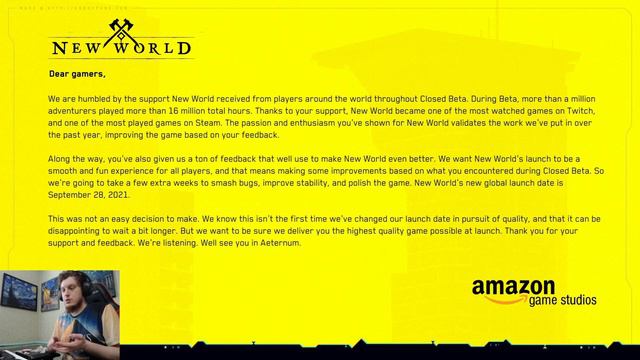 Перенос New World от Amazon. Провал игры или Стратегический ход? смотреть онлайн