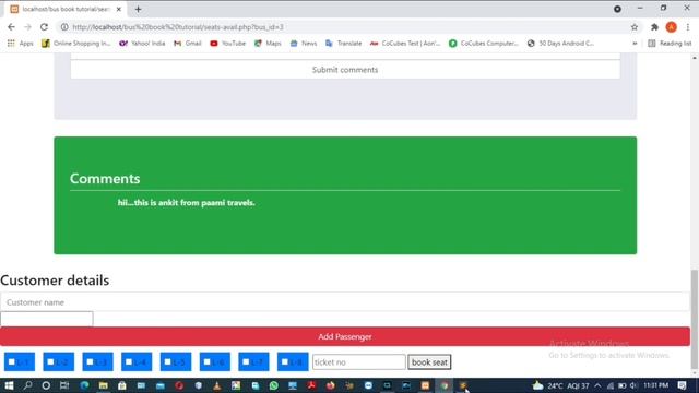 56. Creating Seat Booking | Part - 3 | PHP, MySQL (XAMPP Server) | Backend Online Bus Booking смотреть онлайн