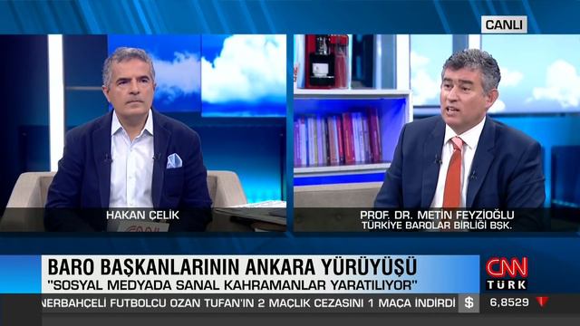 CNN Türk'te Hakan Çelik'in Sunduğu Hafta Sonu Programına Katıldım.