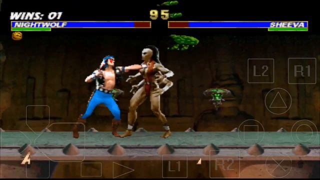 Mortal Kombat Trilogy (PSX) no Android Nightwolf Playthrough. смотреть онлайн