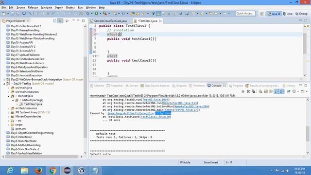 O3 WebDriver 24 TestNG Advanced Part 1, Test annotation and attributes смотреть онлайн