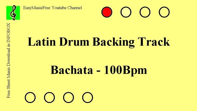 Bachata - Free Latin Drum Backing Track - 100Bpm